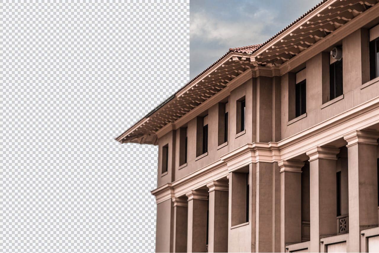 https://www.pexels.com/photo/batiment-en-beton-brun-1845778/ AI background remover for house images—delete real estate photo backgrounds