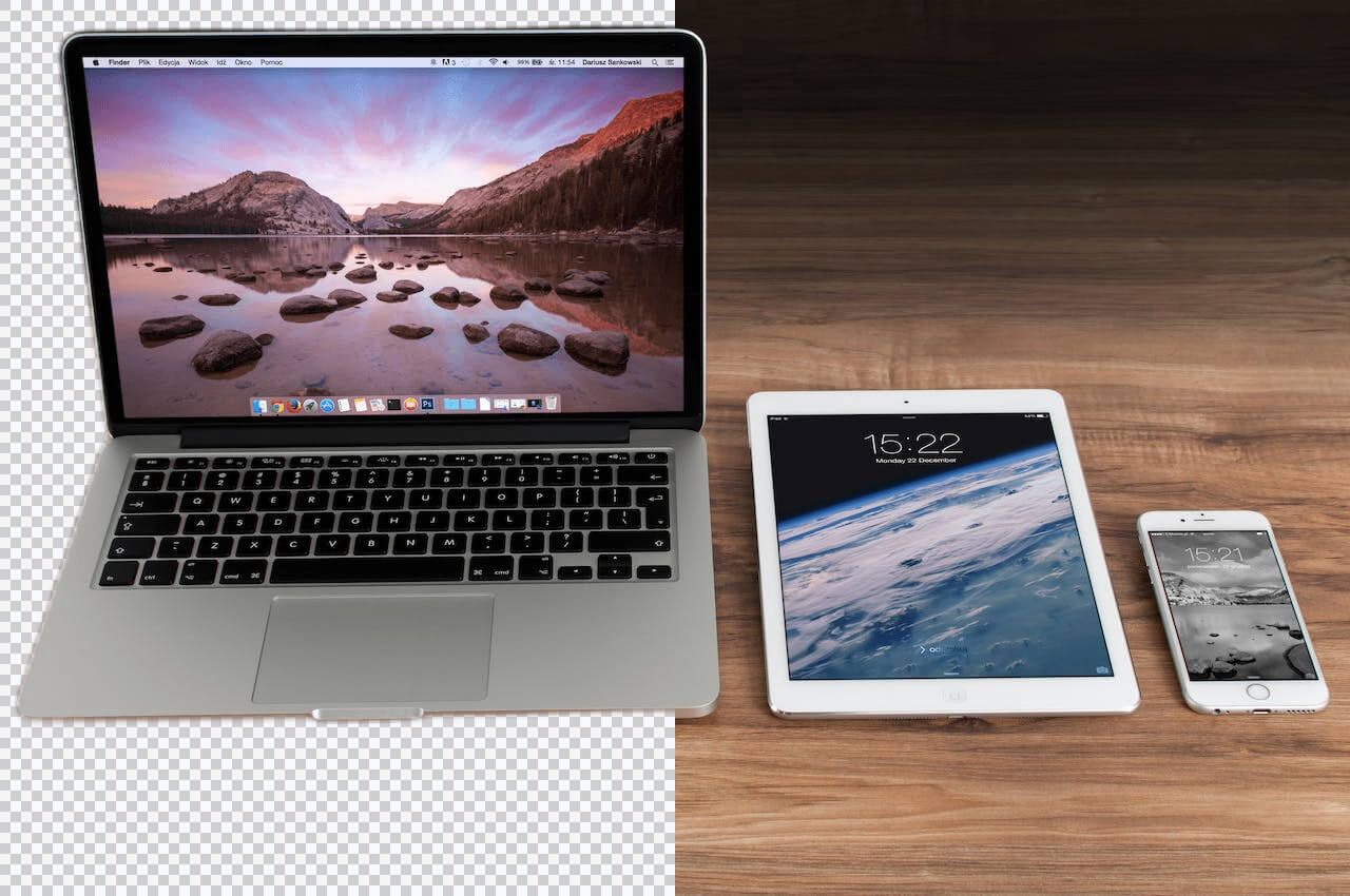 https://www.pexels.com/photo/macbook-pro-a-cote-de-l-ipad-blanc-4158/ Remove background from product photos—free e-commerce image background remover